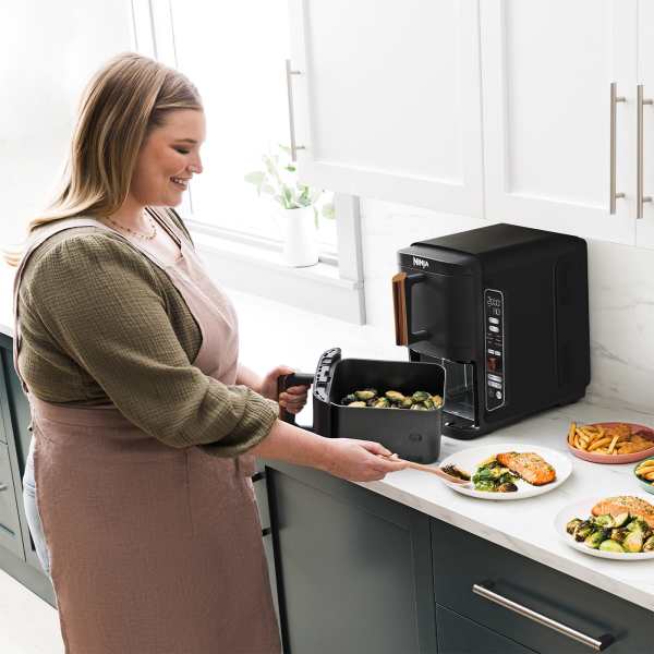 Ninja Deluxe Black & Copper Double Stack XL 2-Drawer Air Fryer 9.5L SL400UKDBCP